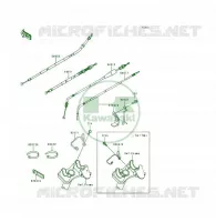 CABLES pour Kawasaki KSF250 1997