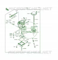 CARBURATEUR pour Kawasaki KSF250 1997