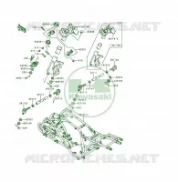 CH&Acirc;SSIS pour Kawasaki KSF250 1997
