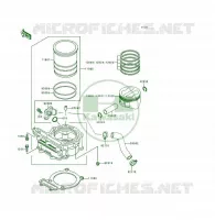CYLINDRE/PISTON pour Kawasaki KSF250 1997