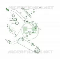 &Eacute;CHAPPEMENT pour Kawasaki KSF250 1997