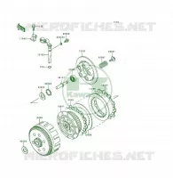 EMBRAYAGE pour Kawasaki KSF250 1997