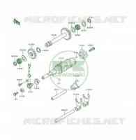 FOURCHETTE/BARRILLET DE SELECTION pour Kawasaki KSF250 1997