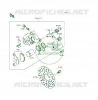 FREIN AVANT pour Kawasaki KSF250 1997