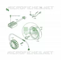 G&Eacute;N&Eacute;RATEUR pour Kawasaki KSF250 1997