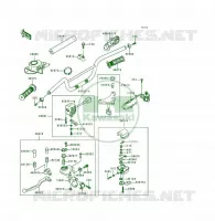 GUIDON pour Kawasaki KSF250 1997