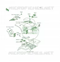 LABEL pour Kawasaki KSF250 1997