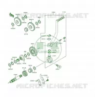 MECANISME DE KICK( SF250AE026491) pour Kawasaki KSF250 1997