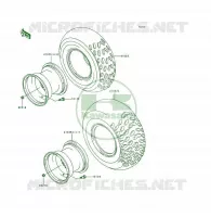 PNEUS pour Kawasaki KSF250 1997