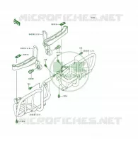 REPOSE PIED pour Kawasaki KSF250 1997