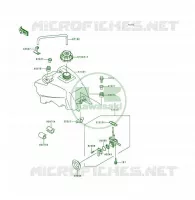 RESERVOIR CARBURANT pour Kawasaki KSF250 1997