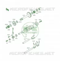 FOURCHETTE/BARRILLET DE SELECTION pour Kawasaki KSF250 1998