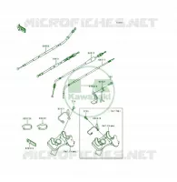 CABLES pour Kawasaki KSF250 1999
