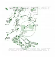 CH&Acirc;SSIS pour Kawasaki KSF250 1999