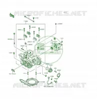 CULASSE pour Kawasaki KSF250 1999
