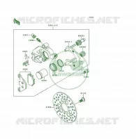 FREIN AVANT pour Kawasaki KSF250 1999