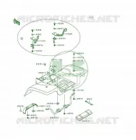 GARDE BOUE ARRI&Egrave;RE pour Kawasaki KSF250 1999