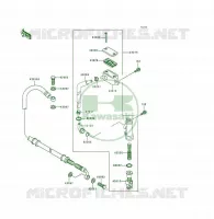 MAITRE CYLINDRE ARRI&Egrave;RE pour Kawasaki KSF250 1999