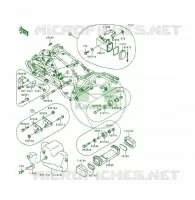 PIECE DE CADRE (COUVERTURE) pour Kawasaki KSF250 1999