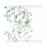 RADIATEUR pour Kawasaki KSF250 1999