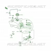 RESERVOIR CARBURANT pour Kawasaki KSF250 1999