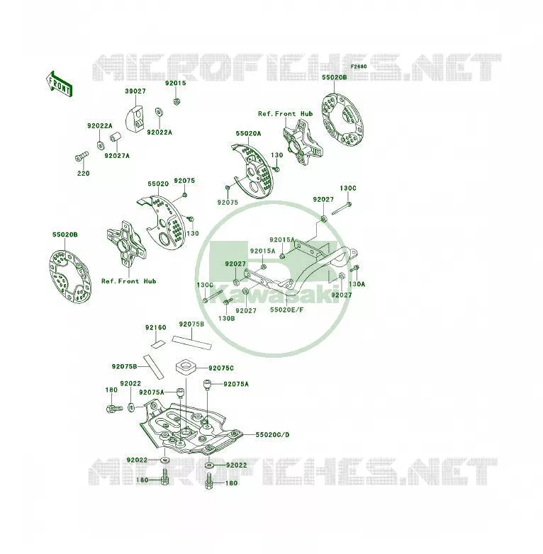 PROTECTION(S) Kawasaki QUAD 250 2000 KSF250  KSF250-A14