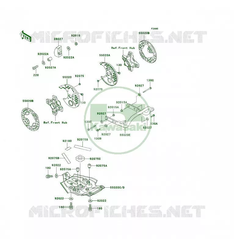 PROTECTION(S) Kawasaki QUAD 250 2003 KSF250  KSF250-A17