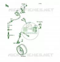 BOBINE D'ALLUMAGE pour Kawasaki KSF250 1989