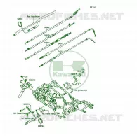 CABLE pour Kawasaki KSF250 1989