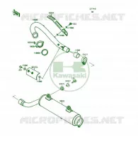 &Eacute;CHAPPEMENT pour Kawasaki KSF250 1989