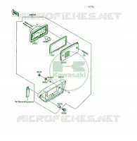 FEUX ARRI&Egrave;RE pour Kawasaki KSF250 1989