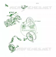 G&Eacute;N&Eacute;RATEUR pour Kawasaki KSF250 1989