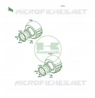 PNEUS pour Kawasaki KSF250 1989