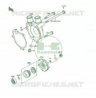 POMPE &Agrave; EAU pour Kawasaki KSF250 1989