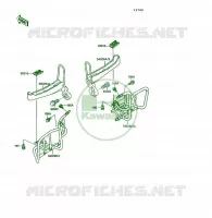 REPOSE PIED pour Kawasaki KSF250 1989