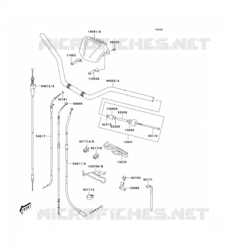 GUIDON Kawasaki QUAD 400 2003 KFX400  KSF400-A1