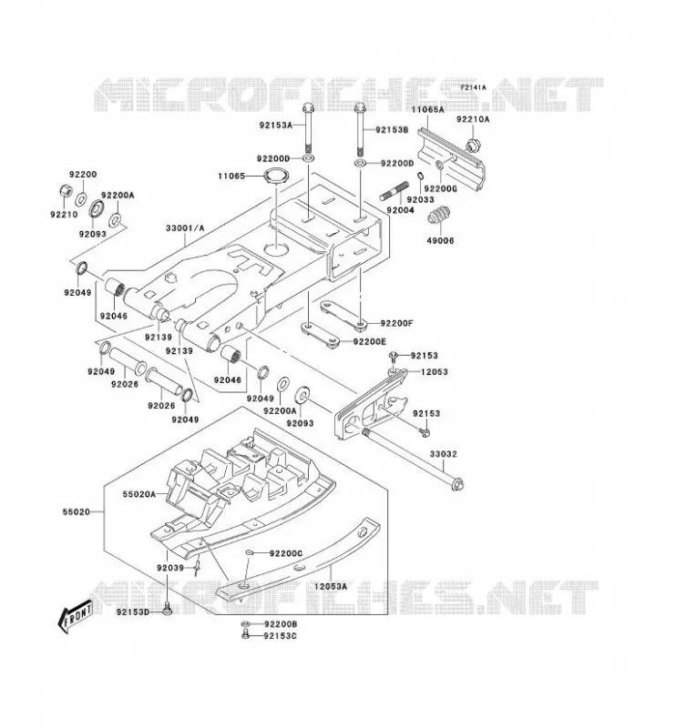 BRAS OSCILLANT Kawasaki QUAD 400 2004 KFX400  KSF400-A2