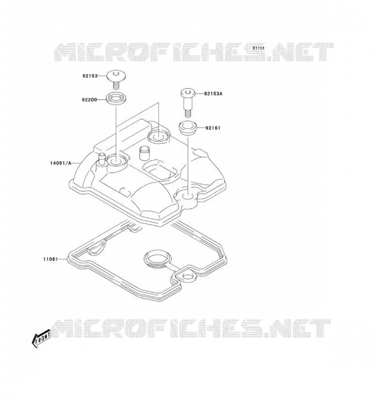 COUVRE CULASSE Kawasaki QUAD 400 2004 KFX400  KSF400-A2