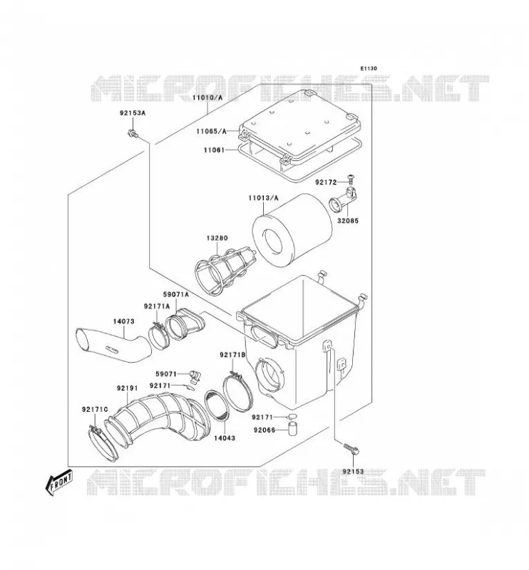 FILTRE A AIR Kawasaki QUAD 400 2004 KFX400  KSF400-A2