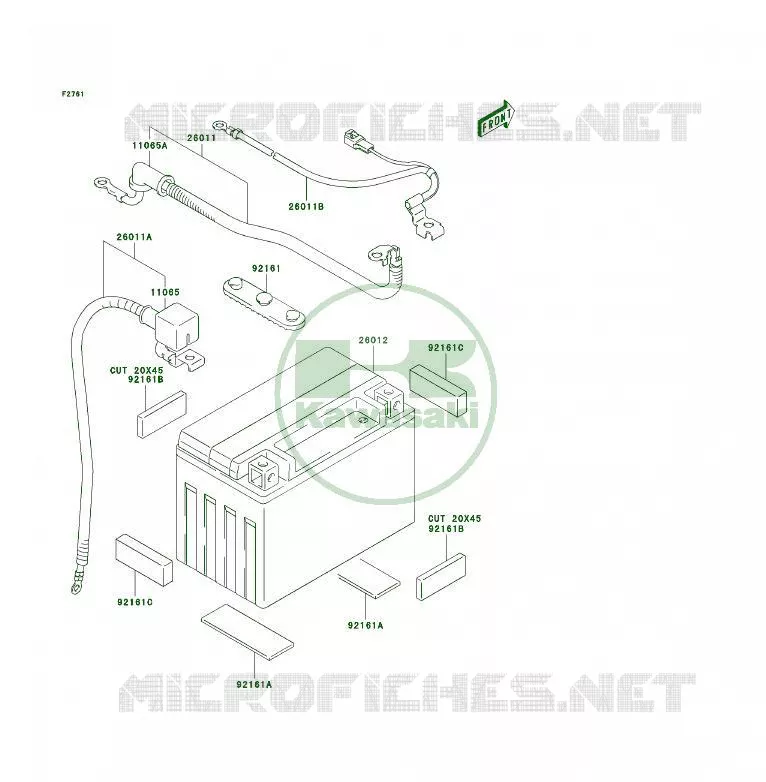 BATTERIE Kawasaki QUAD 400 2006 KFX400  KSF400A6F