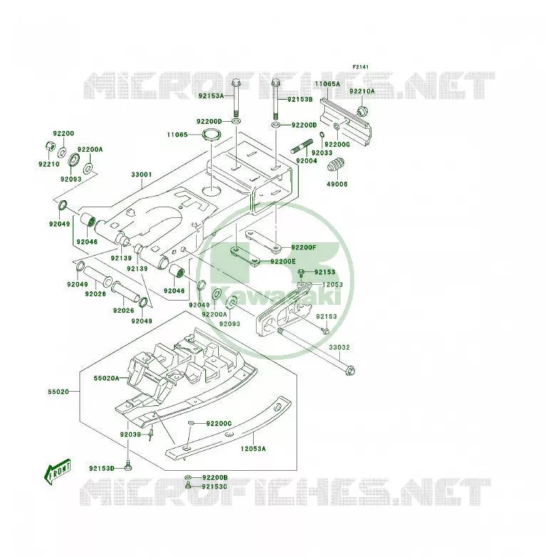 BRAS OSCILLANT Kawasaki QUAD 400 2006 KFX400  KSF400A6F