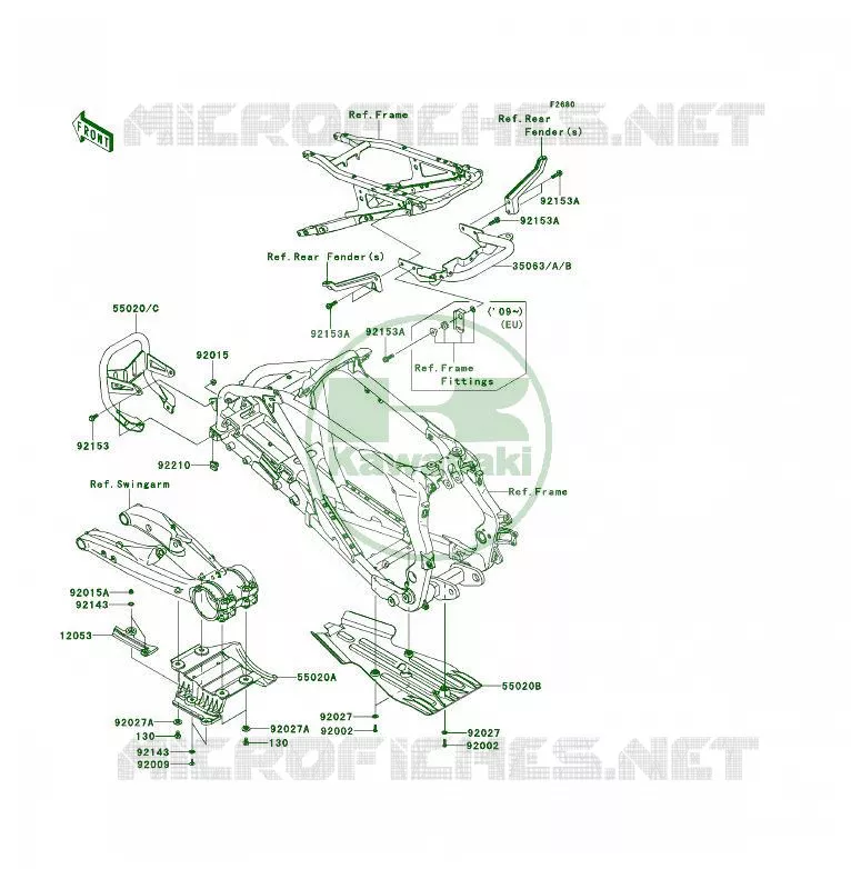 PROTECTION(S) Kawasaki QUAD 450 2008 KFX450R  KSF450B8F