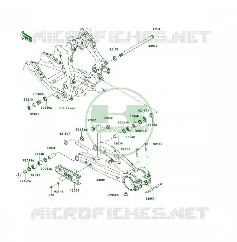 BRAS OSCILLANT Kawasaki QUAD 450 2009 KFX450R  KSF450B9FB