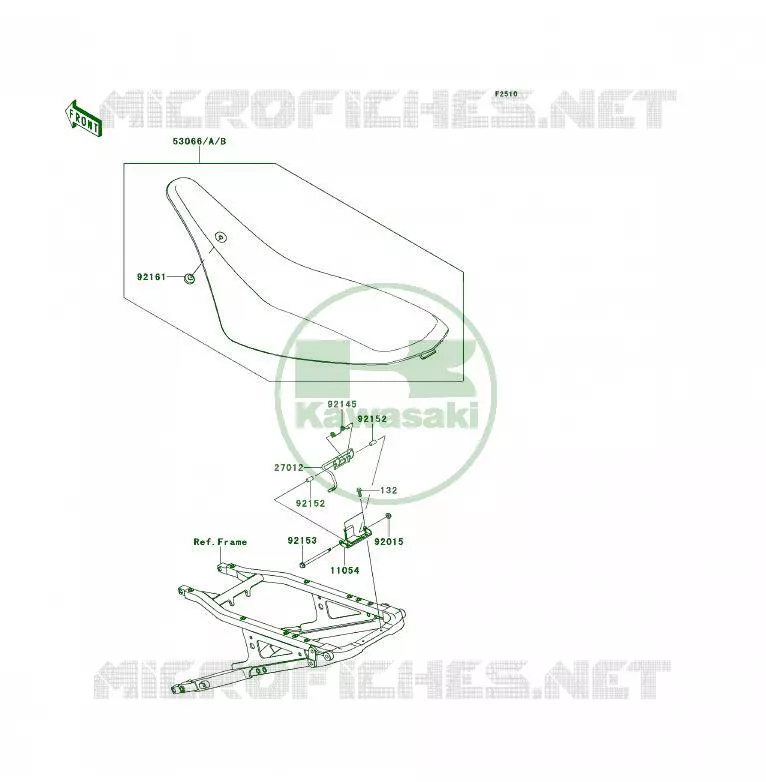 SELLE Kawasaki QUAD 450 2010 KFX450R  KSF450BAF