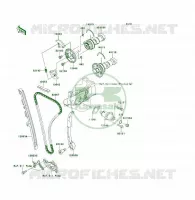 ARBRE A CAME/TENDEUR pour Kawasaki KFX450R 2011