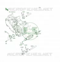 FOURCHETTE/BARRILLET DE SELECTION pour Kawasaki KFX450R 2014