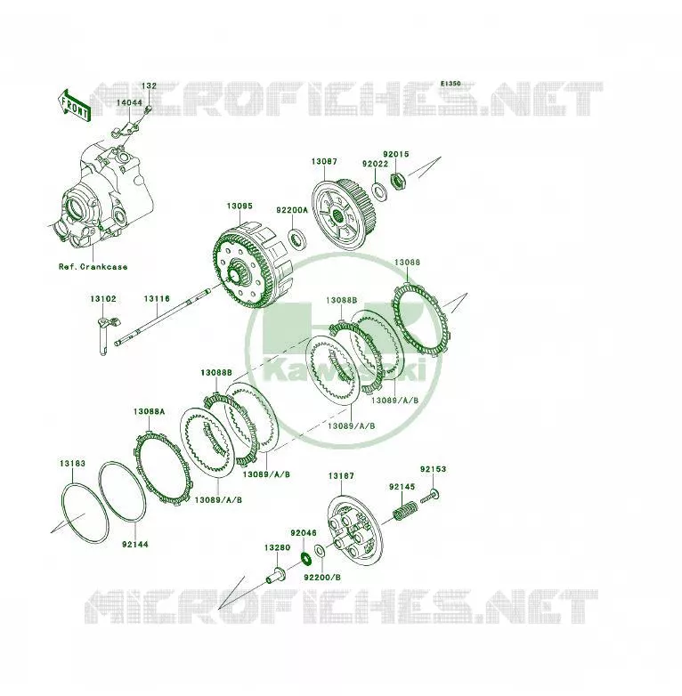 EMBRAYAGE Kawasaki QUAD 450 2014 KFX450R  KSF450BEF