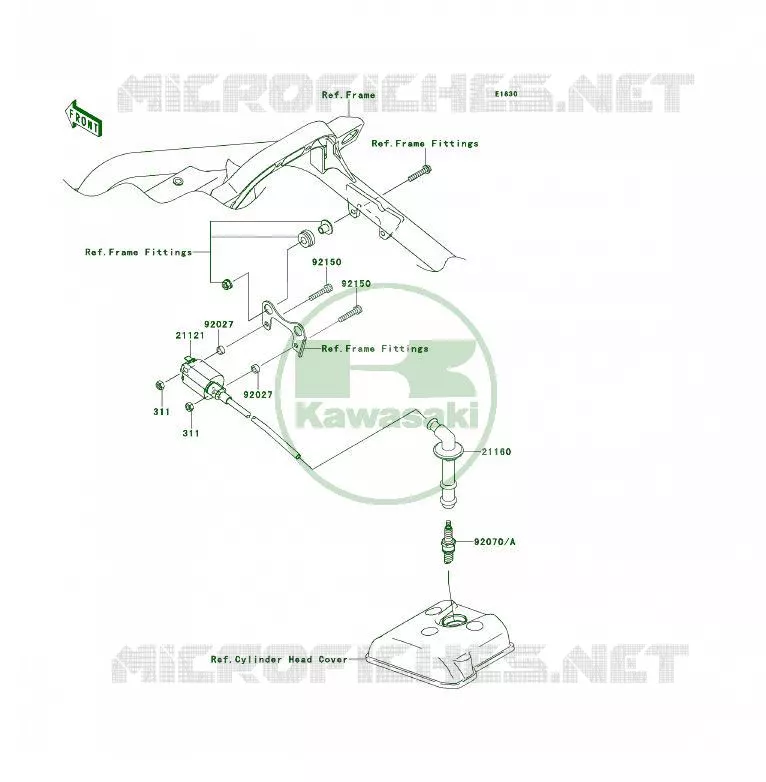 SYSTEME D&acute;ALLUMAGE Kawasaki QUAD 450 2014 KFX450R  KSF450BEF