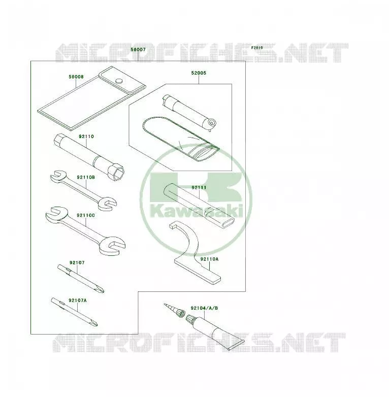 OUTIL UTILISATEUR Kawasaki QUAD 450 2014 KFX450R  KSF450BEF