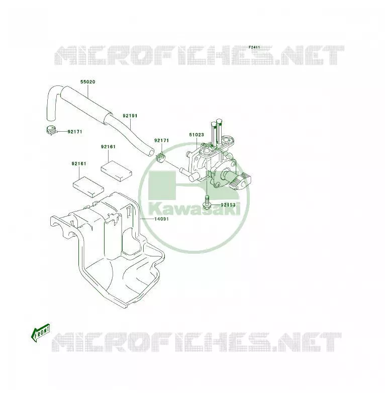 FILTRE A ESSENCE Kawasaki QUAD 50 2003 KFX50  KSF50-A1